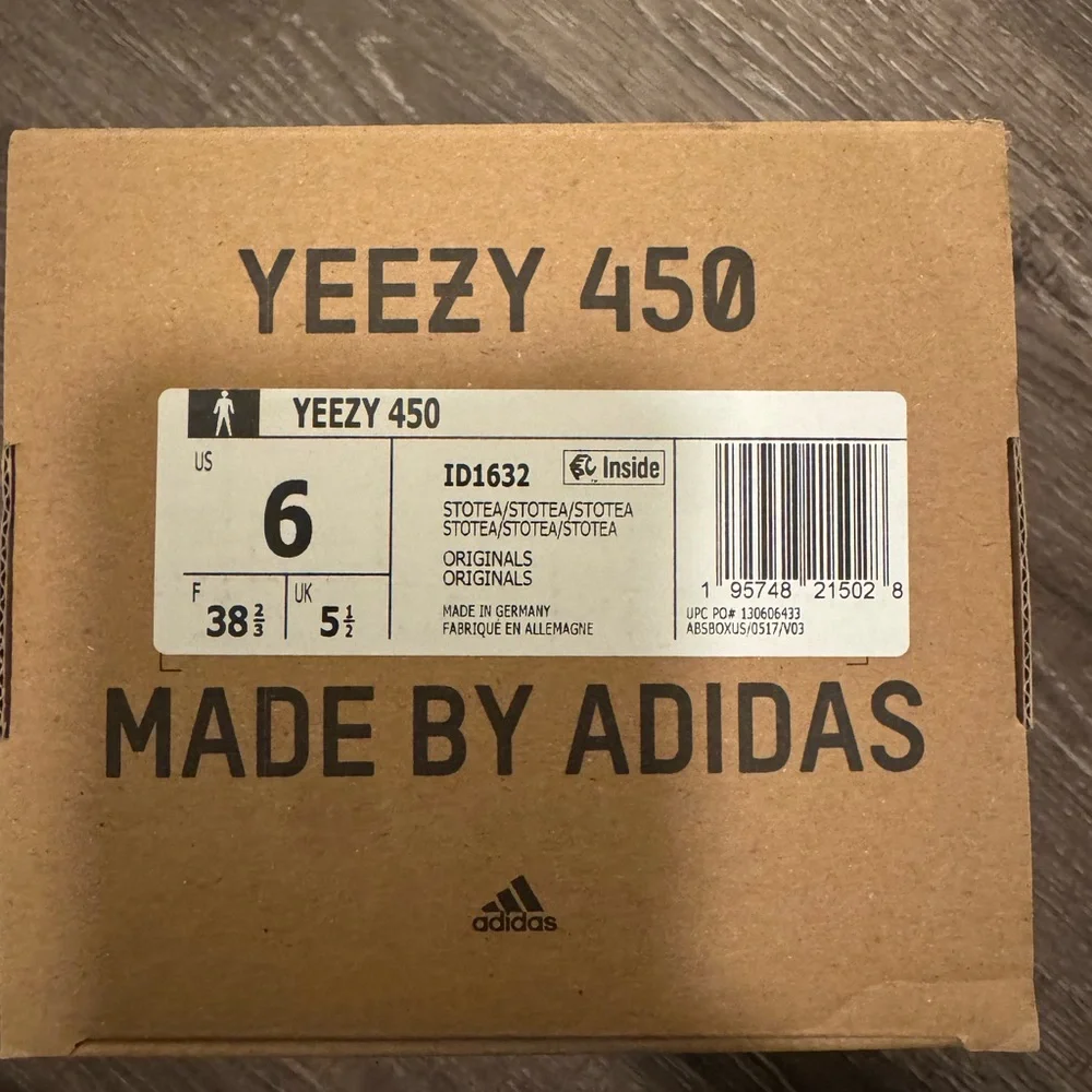 Yeezy 450 Charcoal Sneakers - Picture 3 of 3